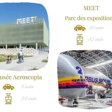 Apartamento Le Montaigne - Climatisation, Parking Privé, Tramway Et Airbus *