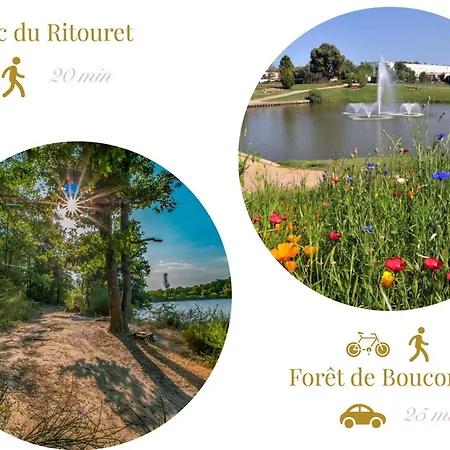 Le Montaigne - Climatisation, Parking Privé, Tramway Et Airbus Apartamento