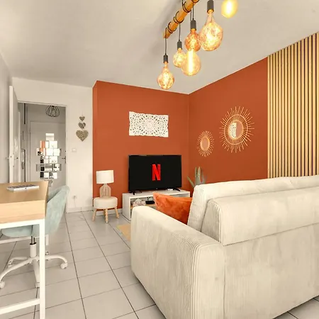 Le Montaigne - Climatisation, Parking Privé, Tramway Et Airbus Apartamento