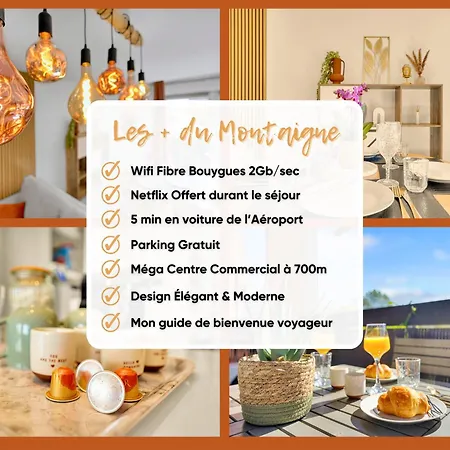 Le Montaigne-clim-parking Prive-tramway-airbus-meett بلانياك